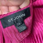 St. John  Ribbed Open Cardigan in Hot Pink Size M Photo 8