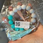 Expandable Key Chain Bracelet New Bangle Wristlet Green Photo 1