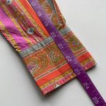 XS Etro Milano Cotton Button Down Shirt Multicolor Paisley Size 42 Photo 7