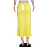 MUSIER PARIS Levant Jersey Skirt, Yellow, FR40/US8 Yellow Size 8 Photo 7