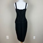 Bandage Dress Large Black Bodycon Midi Sexy Cocktail Sleeveless Hourglass L Photo 5