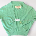 Fossil ‎ Vintage Y2K Green Jewel Buttoned Cropped Sweater Size M Rave Whimsygoth Photo 4