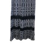 Faded Glory  Black and White Patterned Women's Maxi Skirt With Belt Photo 2