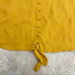 New York & Co. mustard yellow front tie blouse Size XS Photo 1