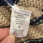 Democracy Blue/Cream Hooded Sweater size Small Photo 2