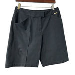 St. John Sport Women’s Navy Bermuda Shorts Mid-Thigh Classic Fit Photo 0