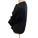 Calvin Klein Crewneck TweedTextured Black Blazer w/Gold Accents Beautiful Piece Photo 10