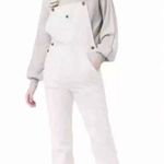 Faherty  Walker Cord Overall Egret Corduroy XS Bib Carpenter Pants Cream  Photo 0