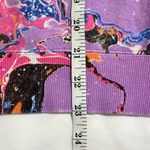 Teddy Fresh  x Myfawnwy Collab Multicolor Marbled Abstract Art Sweatshirt Size XS Photo 7