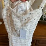 Misa Los Angeles Elke Tweed Midi Dress Medium NWT Metallic Revolve Photo 4