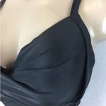 Black Drape Bra Support Cup Bikini Top XXL Photo 1