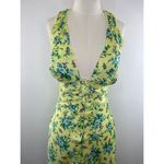 ASOS NWT  Satin Mini Dress w/ Lace Trim Detail Button Front in Ditsy Floral Sz 12 Photo 5