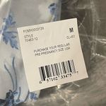 A pea in the pod Maternity Swimsuit Medium White Blue NEW Floral Ruffle Beach Photo 6