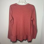 LOGO By Lori Goldstein LOGO Lounge by Lori Goldstein Red Tulle Layered Sweatshirt Top Whimsical Size L Photo 3
