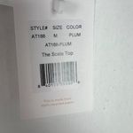 ANDIE NWT Swim The Scala Top Flat in Plum Purple Size Medium M NEW Photo 9