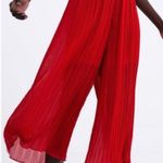 ZARA Women's  red Pleated Jumpsuit size small Photo 4