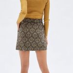 MINKPINK Brown Gold Ribbed Wrap Top Photo 1