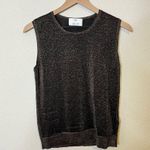 Allude Metallic Sleeveless Top Sweater Vest Knit Sparkle Womens Size L Size L Photo 1