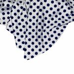 New NWT Lalavava White Navy Blue Polka Dot Swim Top Women's Size Small Photo 2