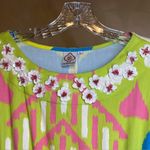 Sheridan French Women pullover Resin floral detail Colorful Arcadia Dress|SZ:L Green Size L Photo 2