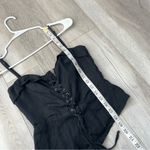 Reformation Linen Tank clayten corset crop womens Black (size 2) going out party Photo 6