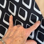 Ann Taylor sz 4 blue and white abstract print fully lined back zip skirt EUC Photo 9