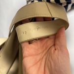 VTG 80s Nautical Dress Gold Buttons Striped Waist Belt Short Sleeve Midi Prep 10 Blue Photo 5