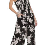 American Rag  Womens Smocked Front Ruffled Jumpsuit Romper Small Photo 0