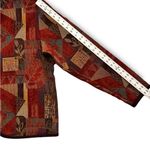 Coldwater Creek Vtg  Tapestry Style Jacket Zipper Closure Sz L Earth Tones Photo 5