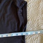 Loft  Women's Capped Sleeve Top Casual Shirt Round Neck Size‎ Small Petite Black Photo 5