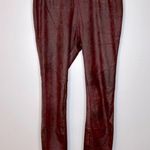 Free People Brown Faux Suede Vegan Leather Leggings Size 27 Photo 2
