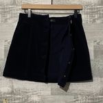 Forever 21 Button Front Corduroy Dark Blue Skirt Ladies MEDIUM Photo 5