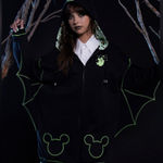 Disney NWT Her Universe  Halloween Mickey Mouse Ghost Glow In Dark Hoodie Dress S Photo 0