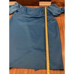 Asos Curve Blue Scuba Puff sleeve bardot knee length cocktail dress NWT size 24 Photo 3