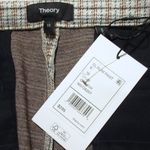 Theory NWT Slim Pant in Multi Grid Knit Plaid Skinny Crop Pants 10 Photo 6