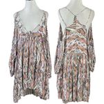 Free People FP One Monarch Mini Dress Pink Combo Medium Beach Bohemian Hippie Photo 4