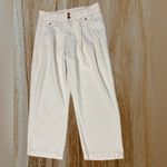 Anthropologie Pilcro High Rise Wide Leg Trouser Jeans 28 Neutral Cream Crop  Photo 1