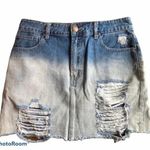 Forever 21  Distressed Denim Ombré Skirt 27 Sexy Photo 0