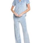 Tart Collections Gray Blue Pajama Set Cozy Sleepwear Photo 2