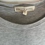 Pretty Rebel  Juniors Gray Long Sleeve Twist Front Top Size Large NWT Photo 4