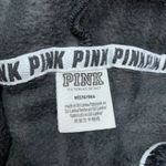 PINK - Victoria's Secret  Gray Plaid Quarter Zip Pullover Womens‎ Medium Sweatshirt Photo 5