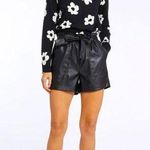 Sanctuary Leather Like Black Shorts Photo 0