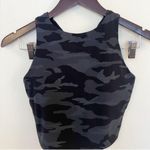 Athleta Conscious Camo Printed Crop Top Black Women’s Size XS Athletic 531128 Photo 1