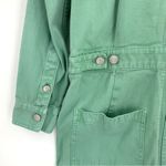 Madewell Garment-Dyed Relaxed Coverall Jumpsuit Bright Mint Green S Photo 12