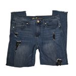 Seven7 Premium Womens 12 Skinny Distressed Raw Hem Jeans Photo 3