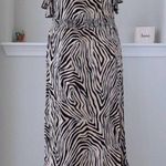 Michael Kors Maxi Dress Animal Print Tiered Cold Shoulder Size XL NWT $120.00 Photo 3