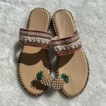 Pearl pineapple boho strap sandals Size 6 Photo 2