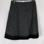 Dress Barn Black & White Polka Dot Full Lightweight Cotton Casual Career Skirt 12 Photo 4