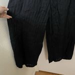 Anthropologie NEW! Joie alverna eyelet off shoulder 100% linen black jumpsuit L Photo 7