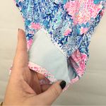 Lilly Pulitzer  Layne Abstract Jaspen One-Piece Blue L50707 Women's Size 10 Photo 4